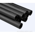 Tubo de fibra de carbono superresistente con abrazadera de aluminio